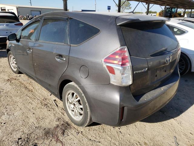 JTDZN3EU9FJ031479 - 2015 TOYOTA PRIUS V GRAY photo 3