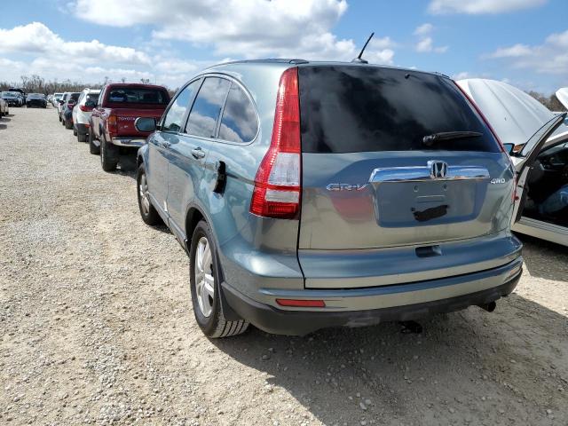 5J6RE4H77BL108659 - 2011 HONDA CR-V EXL BLUE photo 3