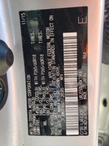 JTJBM7FX6G5128585 - 2016 LEXUS GX 460 SILVER photo 10