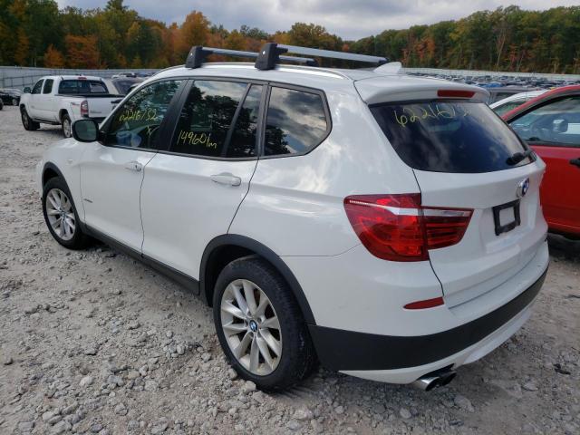 5UXWX9C54D0A24441 - 2013 BMW X3 XDRIVE2 WHITE photo 3