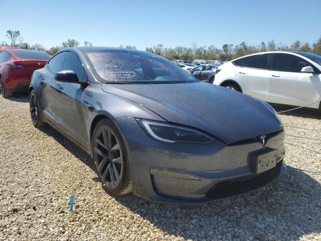 5YJSA1E67NF473699 - 2022 TESLA MODEL S Մոխրագույն լուսանկար 1