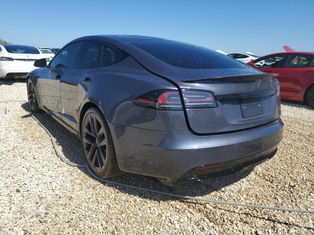 5YJSA1E67NF473699 - 2022 TESLA MODEL S Մոխրագույն լուսանկար 3