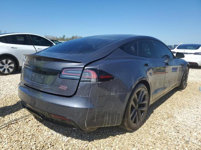 5YJSA1E67NF473699 - 2022 TESLA MODEL S Մոխրագույն լուսանկար 4