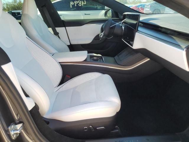 5YJSA1E67NF473699 - 2022 TESLA MODEL S Մոխրագույն լուսանկար 5