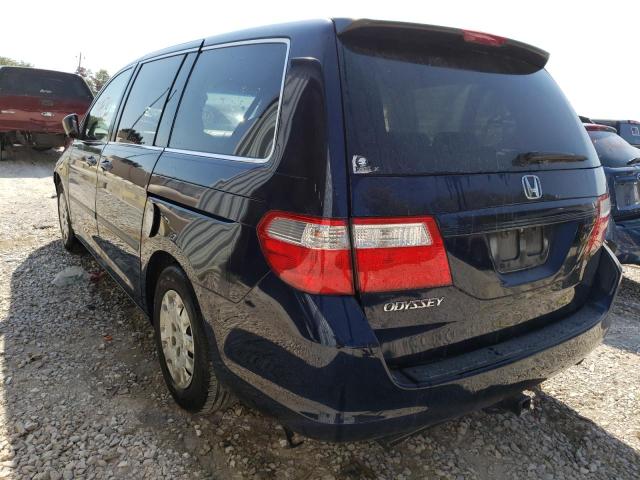 5FNRL38217B135604 - 2007 HONDA ODYSSEY LX BLUE photo 3