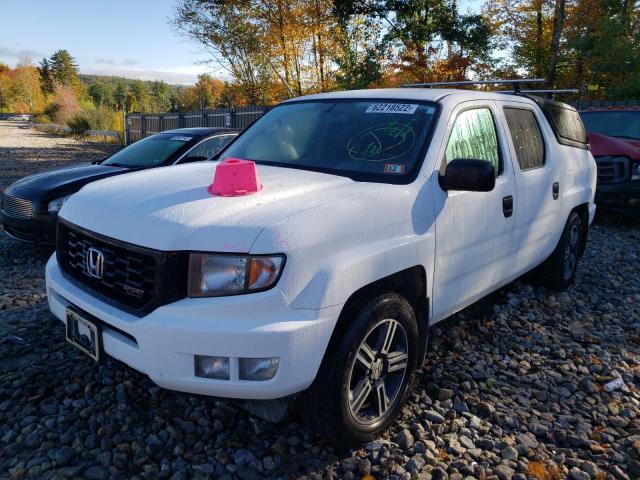 5FPYK1F73DB002072 - 2013 HONDA RIDGELINE WHITE photo 2