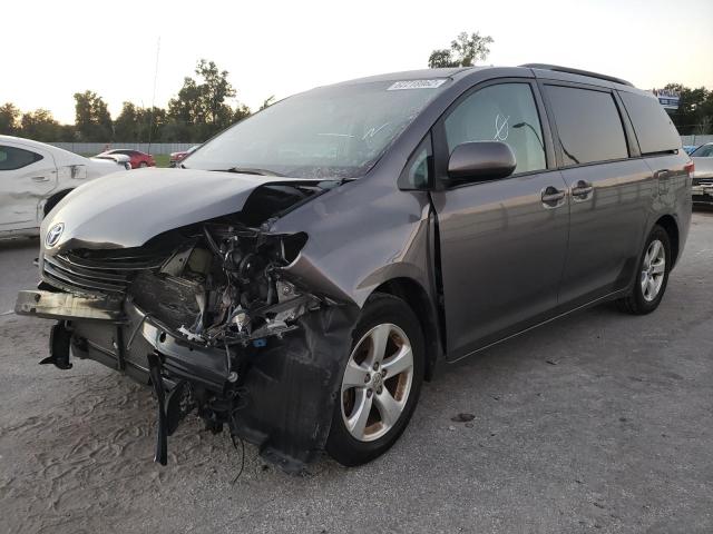 5TDKK3DCXES409278 - 2014 TOYOTA SIENNA LE GRAY photo 2