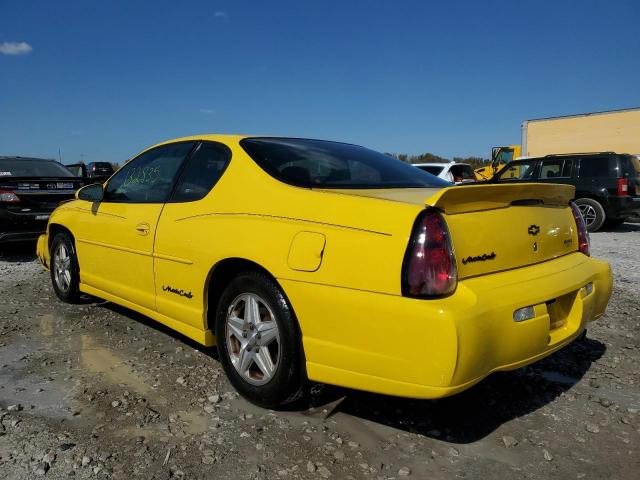 2G1WW15E029335330 - 2002 CHEVROLET MONTE CARL YELLOW photo 3