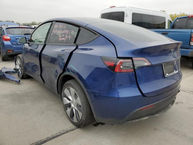 7SAYGDEE2NF437052 - 2022 TESLA MODEL Y أزرق صورة 3