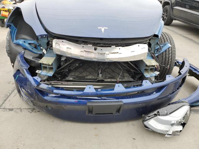 7SAYGDEE2NF437052 - 2022 TESLA MODEL Y BLUE photo 9