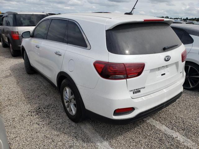 5XYPG4A39KG517496 - 2019 KIA SORENTO L WHITE photo 3