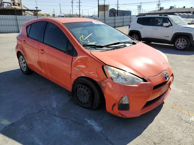 JTDKDTB35C1014416 - 2012 TOYOTA PRIUS C ORANGE photo 4