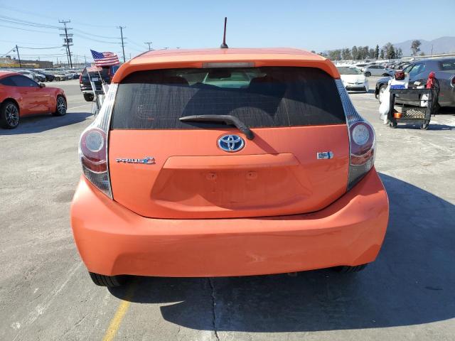 JTDKDTB35C1014416 - 2012 TOYOTA PRIUS C ORANGE photo 6