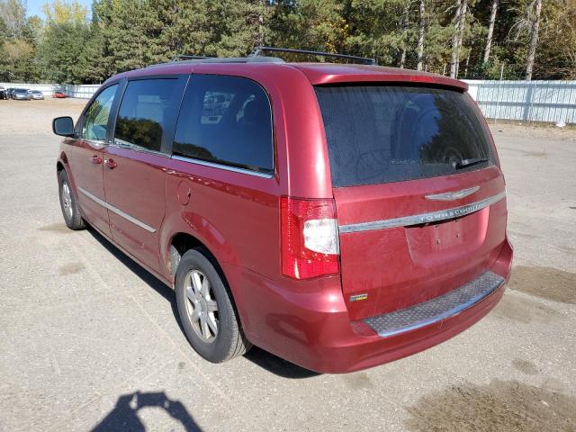 2C4RC1BG3DR654386 - 2013 CHRYSLER TOWN & COU RED photo 3