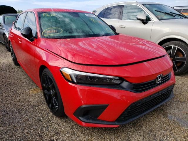 2HGFE2F59NH520891 - 2022 HONDA CIVIC SPOR RED photo 1