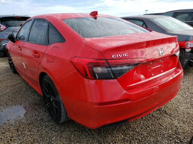 2HGFE2F59NH520891 - 2022 HONDA CIVIC SPOR RED photo 3