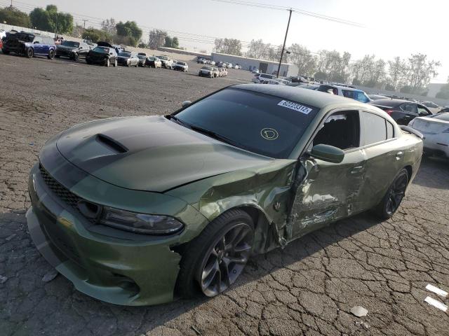 2C3CDXGJ7MH684527 - 2021 DODGE CHARGER SC GREEN photo 2