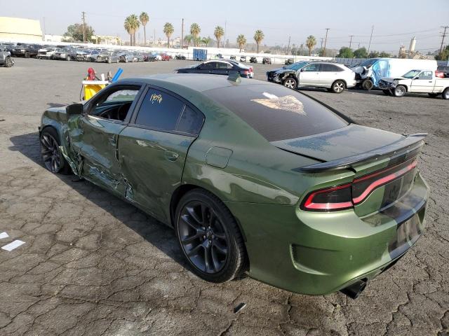 2C3CDXGJ7MH684527 - 2021 DODGE CHARGER SC GREEN photo 3