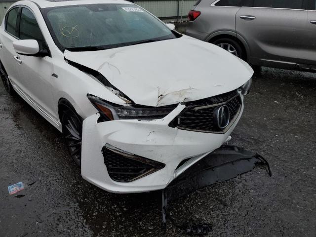 19UDE2F85KA008119 - 2019 ACURA ILX PREMIU WHITE photo 9