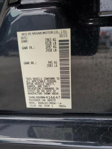 1N4BL4DV8MN416647 - 2021 NISSAN ALTIMA SV CHARCOAL photo 10