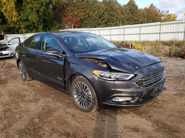 3FA6P0SU2JR130228 - 2018 FORD FUSION TIT GRAY photo 1