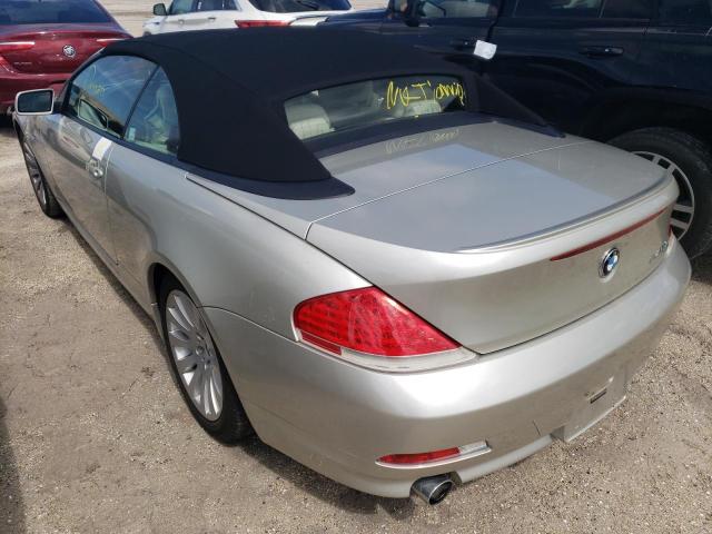 WBAEK73464B321491 - 2004 BMW 645 CI AUT SILVER photo 3