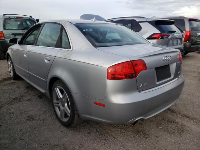 WAUAF78E08A025804 - 2008 AUDI A4 2.0T SILVER photo 3