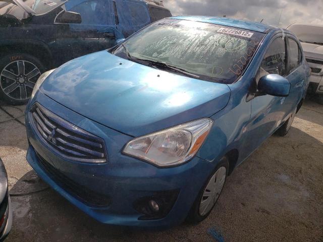 ML32F3FJ9JHF03981 - 2018 MITSUBISHI MIRAGE G4 BLUE photo 2