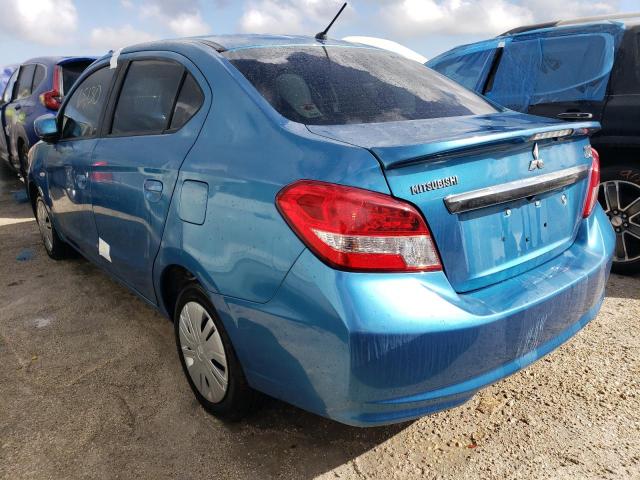 ML32F3FJ9JHF03981 - 2018 MITSUBISHI MIRAGE G4 BLUE photo 3