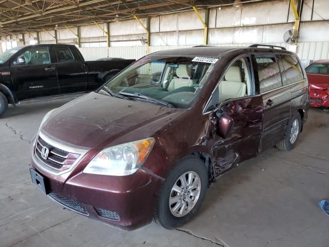 5FNRL3H43AB103343 - 2010 HONDA ODYSSEY EX BURGUNDY photo 2