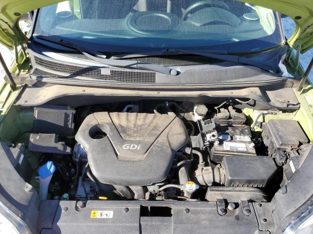 KNDJN2A22F7811087 - 2015 KIA SOUL GREEN photo 7