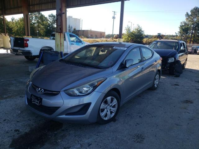 5NPDH4AE5GH690319 - 2016 HYUNDAI ELANTRA SE GRAY photo 2