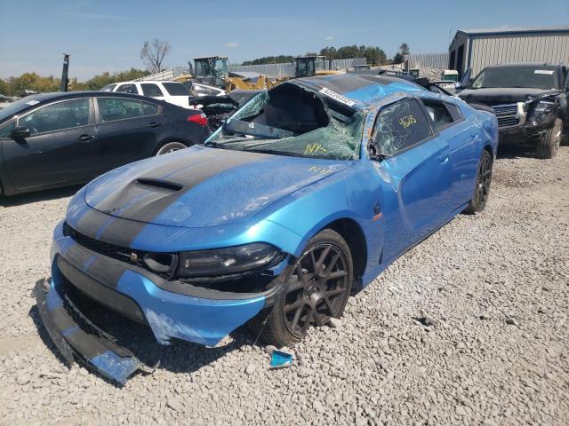 2C3CDXGJ3KH735955 - 2019 DODGE CHARGER SC BLUE photo 2