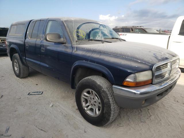 1D7HG48N14S623553 - 2004 DODGE DAKOTA QUA BLUE photo 9