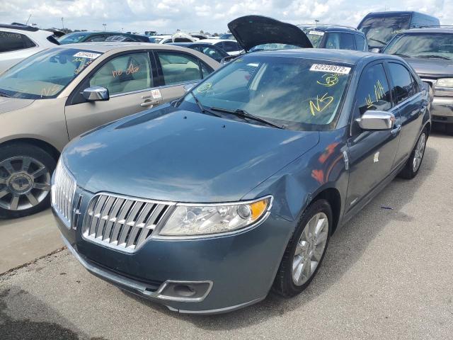 3LNDL2L31CR809470 - 2012 LINCOLN MKZ HYBRID BLUE photo 2