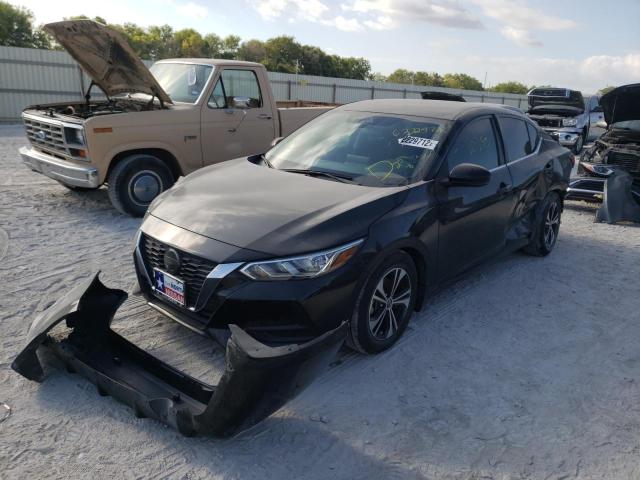 3N1AB8CV9LY251813 - 2020 NISSAN SENTRA SV BLACK photo 2