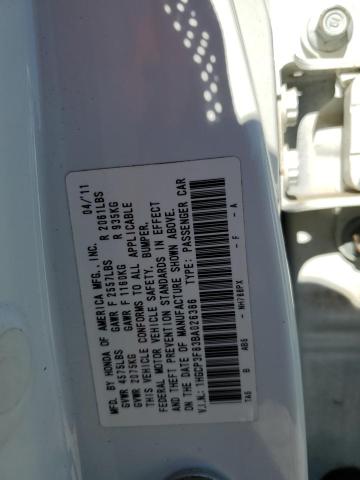 1HGCP3F83BA026386 - 2011 HONDA ACCORD EXL WHITE photo 10