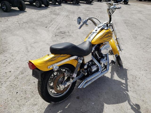 1HD1GEV123K329921 - 2003 HARLEY-DAVIDSON FXDWG YELLOW photo 4