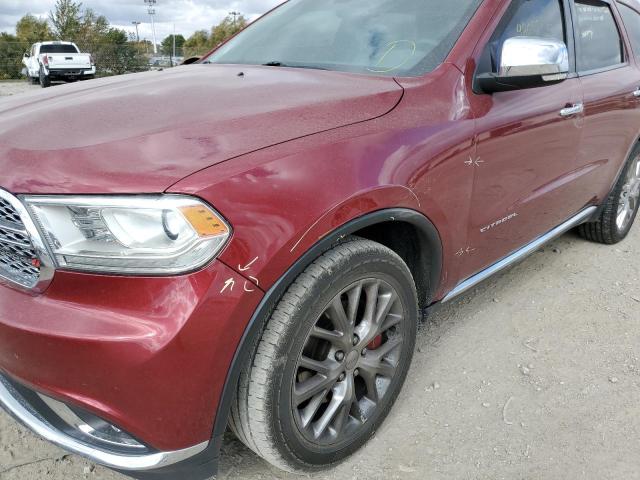 1C4RDJEG7EC494323 - 2014 DODGE DURANGO CI BURGUNDY photo 9