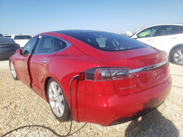 5YJSA1E29GF146480 - 2016 TESLA MODEL S Կարմիր լուսանկար 3