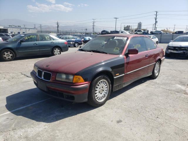 WBABE5328RJA09489 - 1994 BMW 3 SERIES MAROON photo 2