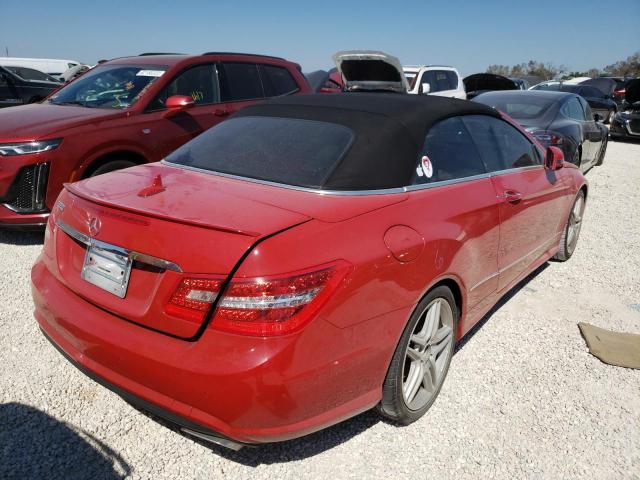 WDDKK7DF3CF163355 - 2012 MERCEDES-BENZ E 550 RED photo 4