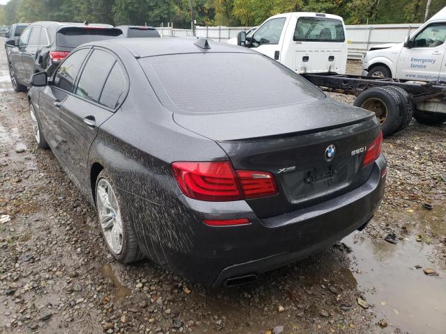 WBAFU9C5XDDY72479 - 2013 BMW 550 XI CHARCOAL photo 3