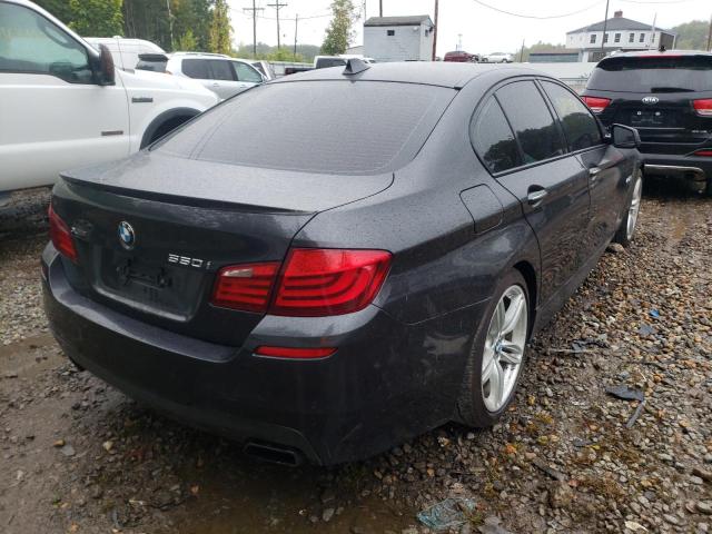 WBAFU9C5XDDY72479 - 2013 BMW 550 XI CHARCOAL photo 4