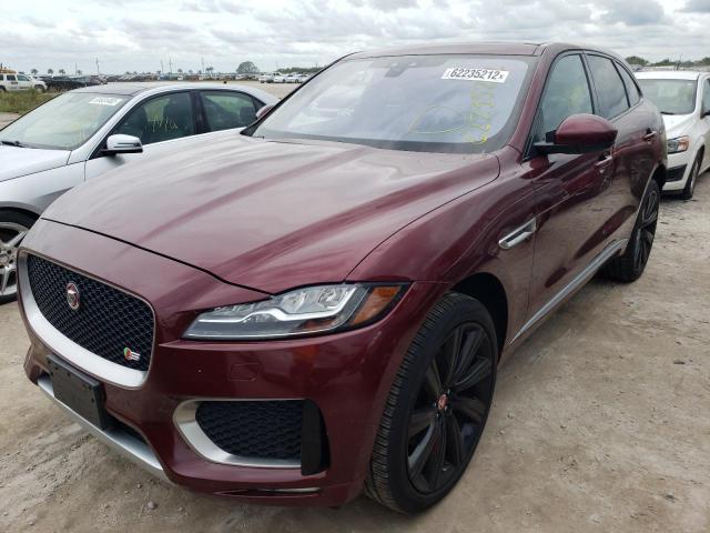 SADCM2BV1HA076553 - 2017 JAGUAR F-PACE S BURGUNDY photo 2