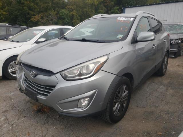 KM8JU3AG0EU839664 - 2014 HYUNDAI TUSCON SILVER photo 2