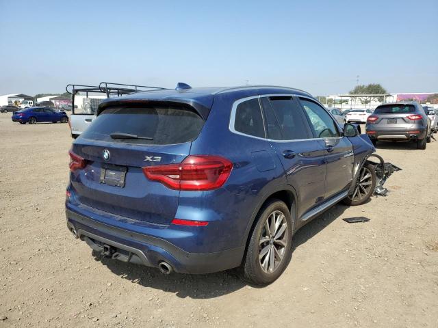 5UXTR9C58JLD57409 - 2018 BMW X3 XDRIVE3 BLUE photo 4