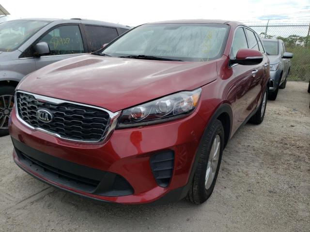 5XYPG4A30KG575805 - 2019 KIA SORENTO L RED photo 2