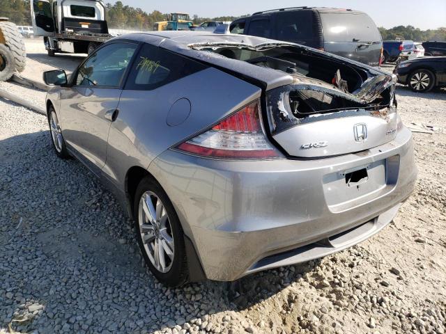 JHMZF1D68BS000781 - 2011 HONDA CR-Z EX SILVER photo 3