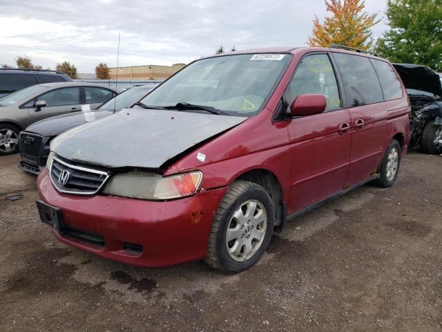 2HKRL186X3H002486 - 2003 HONDA ODYSSEY EX RED photo 2